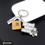 GTA V LogoKeychain - Grand Theft Auto Rockstar Games