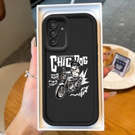 Casing hp for Samsung A17 4G A17 5G M17 5G F17 5G Cartoon Motorcycle Rider Case Silicone Cesing Elas