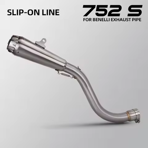 Slip-On Moto Exhaust Muffler with DB Killer For Benelli 752S 752 S BJ752 Motorcycle Escape Middle Pi