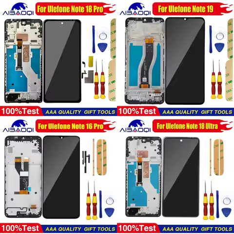 Screen For Ulefone Note 6/6P/6T/8/8P/11P/12P/13P/14/15/16 Pro Note 18 Ultra/18 Pro Note 19/20 Pro/21