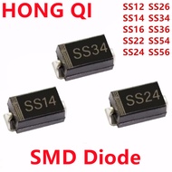 50PCS Rectifier diode SS12 SS14 SS16 SS22 SS24 SS28 SS34 SS36 SS54 SS56 SMA 1A 3A40V DO-214AC Schott
