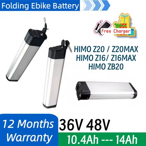 HIMO Z16 Z20 ZB20 36V 48V 10.4Ah 12Ah 13Ah 14Ah Lithium-ion Folding Ebike Battery for HIMO Z16 MAX Z