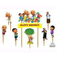 Upin ipin cake topper, Upin&ipin birthday cake decoration, Upin ipin character topper