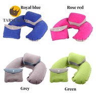 TARSURESG Air Inflatable Pillow, PVC Neck Head Rest U-Shape Pillow, Portable Folding with Storage Ba