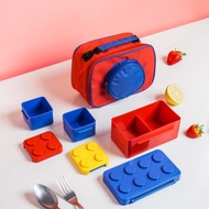 MERAH TechnoPlast Redbiru BIG Block Lunch Box Set BIG Block + Technoplast Aluminum Foil Bag