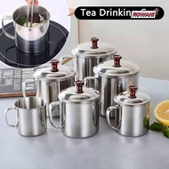 ROWAN1 Coffee Mug Portable Outdoor with Cover Tumbler Pint Cup