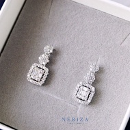 Neriza Jewelry/ ต่างหูออกงานเพชรสังเคราะห์ ประกายเทียบเท่าเพชรแท้ NE166