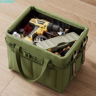 CHARMAT Tool Storage Bag, Thickened Oxford Cloth Toolbox, Heavy-Duty Side Pocket Multifunctional Fol