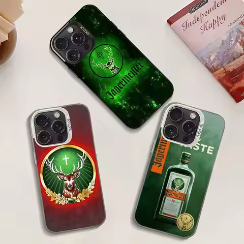 J-Jagermeister Phone Case For IPhone 17 16 15 14 13 12 11 Pro Max Plus Color Shockproof Back Silver 