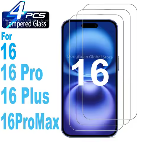 For iPhone 16 / 16 Pro / 16 Pro Max / 16 Plus Tempered Glass Screen Protector Glass Film