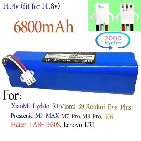 Original Li-ion Battery for Xiaomi Lydsto R1, Proscenic M7 MAX, M7 Pro,M8 Pro,U6, Haier TAB-T530S, L