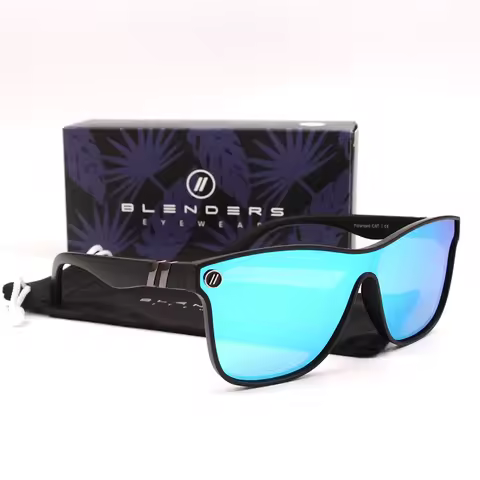 Blenders Integrated Lens Mirror Sunglasses Retro Fashion Square Men's and Women's Sunglasses Polariz