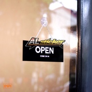 Sign board open closed - open close sign - acrylic open closed board - wall signage