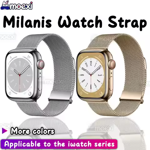 New Milanese Strap for iwatch HK8 HK9 Pro Max band 44mm 45mm 42mm 38mm 49mm magnetic HK8 Pro Max H12