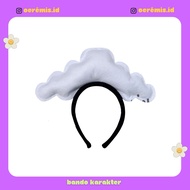 WHITE CLOUD CHARACTERBANDO / CLOUD COSPLAYBANDO CLOUD HEADBAND/ / WHITE MISTBANDO
