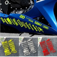 Motorcycle Reflective Sticker 2d Sponsor 2d / Modified Bike Sticker Complete Set 2pcs