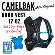 CAMELBAK Nano Vest 2 x 17oz Quick Stow Flask Hydration Vest Unisex (Trail Running Vest Ultra Runner)