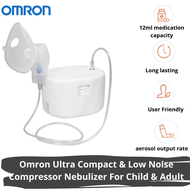 Omron Ultra Compact &amp; Low Noise Compressor Nebulizer For Child &amp; Adult