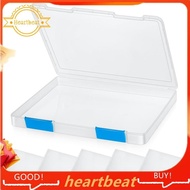 [Hot-Sale] 6 Pcs Clear A4 File Box Document Plastic Storage Box Case Board Containers Magazine Protector File Holder with Buckle Durable Easy to Use 31.5 X 25 X 3cm