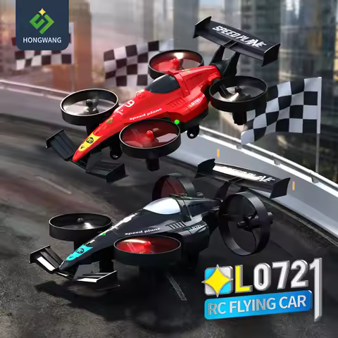 2-in-1 Land-Air Dual Dual RC Quadcopter & RC Drift Car 2.4G Remote Control Airplane One-Key Roll 360