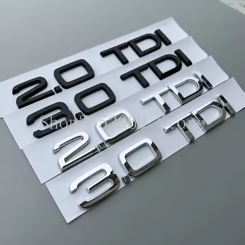 1.9TDI 2.0TDI 2.5TDI 2.7TDI 3.0TDI 4.0TDI 5.0TDI 6.0TDI ABS Letters Emblem Car Trunk Logo Sticker fo