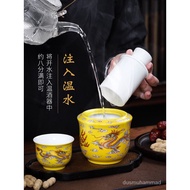 Q🍅Rice Wine Warmer Household Wine-Heating Pot Chinese Style Liquor Ware Set Liquor Glasses Set Liquor Warming Vessel for