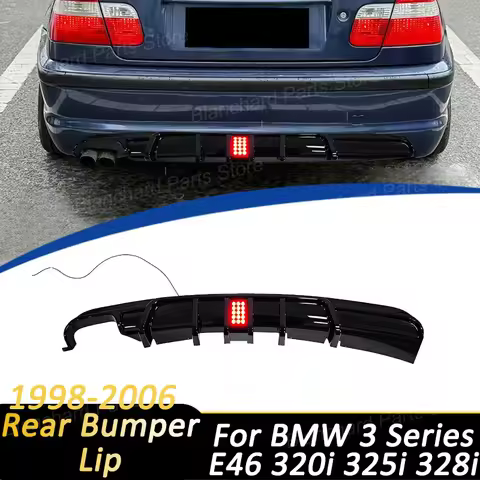 Car Rear Bumper Lip For BMW 3 Series E46 320i 325i 328i 1998-2006 For M-Sport Lower Diffuser Protect