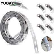 YUOAI Hose Clamp Strap, Adjustable Large Hose Clamps,  304 Stainless Steel Pipe Ducting Hose Clamp P