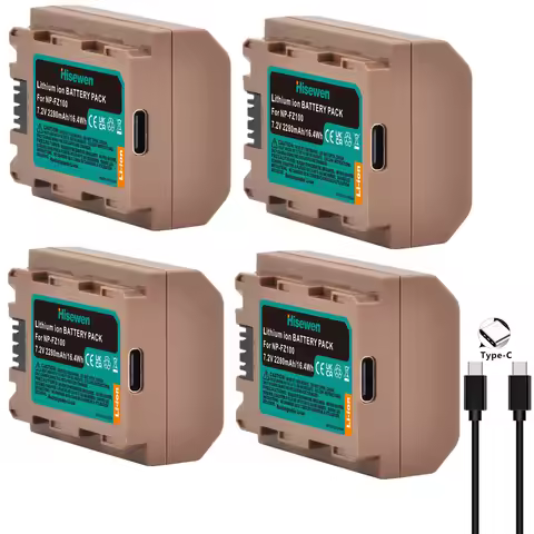 NP-FZ100 NPFZ100 NP FZ100 Battery With Type-C input for Sony A7 III Alpha A7R III A7R IV A9 A6600 A7