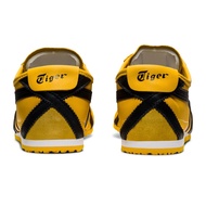 ONlTSUKA TlGER  Mexico 66 รองเท้าสีเหลือง-ดำสไตล์วินเทจสำหรับคู่รัก sneakers