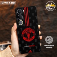 Complete macaron pro camera silicone case for Vivo Y21d Latest Football Team Motif | Free Case strap