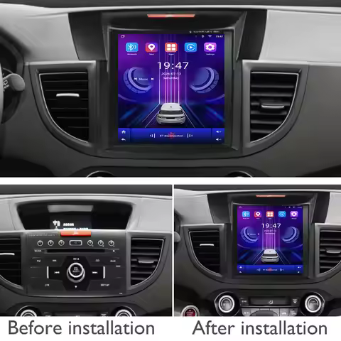 Android 15 8-core Autoradio For Honda CRV CR-V 2012 2013 2015 2016 Tesla Style DSP Carplay GPS Carpl