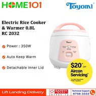 Toyomi Electric Rice Cooker 0.8L RC 2032