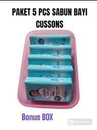 PAKET 5 PCS BONUS BOX SABUN BAYI ZWITSAL  - 5 SABUN BAYI MY BABY PAKET LENGKAP SABUN MANDI BEDAK BAY