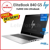 HP EliteBook 840 G5 14” FullHD Notebook Intel Core i7-8650U / i5-8365U RAM 64GB NVMe 1TB SSD W11Pro