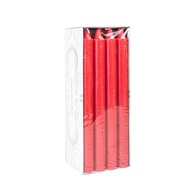 Box of 12 straight scented candles 22.86 cm 9 inches NQM FtraMart (Red)