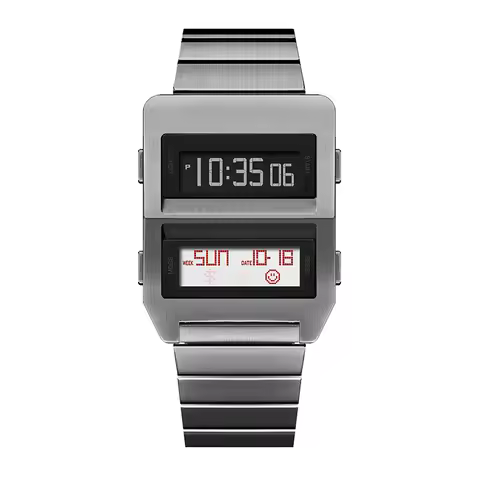 618 Shopping Electronics Watch Couple Vintage 70s Retro-futuristic Style Fashion Led digital Watches