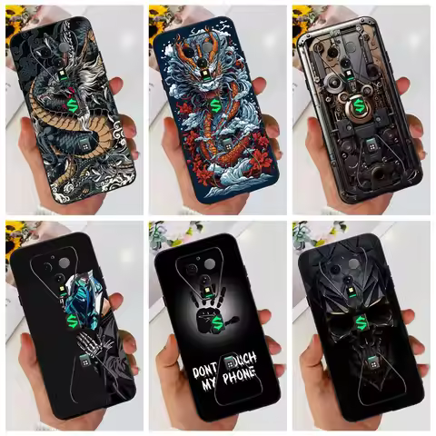 For Xiaomi Black Shark 3 3S 5G Fashion Dragon Metal Style Painted Case For Xiaomi Black Shark3 Shark