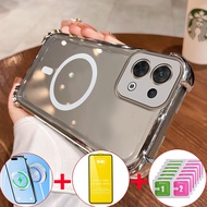 【4 in 1】With 9D Soft Film Case for OPPO Reno 8 5G oppo Reno8 pro 5g 2022 phone casing Softcase Silic