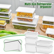 Refrigerator Organizer Multi-Size Multi-specification Refrigerator Storage Box With Cover C4L4