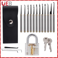 17pcs Training Practice Lock Pick Padlock Picking Unlocking Lock Pick Tools