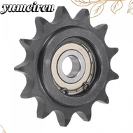 YUMEIREN Convex Idler Gear, C45 Carbon Steel 10mm Bore 1/2" Pitch Chain Idler Sprocket, Black Oxide 
