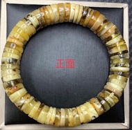 ＜🎖精品推薦＞💟特價送順豐～🕯🍪🇷🇺16.1*11.5㎜(13)天然俄料厚實奧利奧精工蜜蠟琥珀大手牌手鐲(助睡眠血液循環活絡經脈)