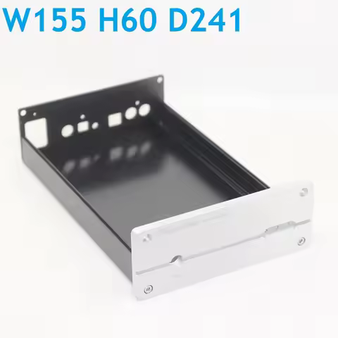W155 H60 D241 Hi End Shell Preamplifier Aluminum Power Amplifier Chassis DIY Audio Amp PSU Housing D