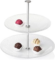 LEONARDO Pralina 024610 Cake Stand, Clear, Size: 8.7 x 8.7 x 1.5 inches (22.1 x 22 x 3.7 cm), Cake S
