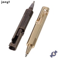 THUY Pocket Ballpoint Pen, Mini Retractable Brass Pen, Portable Signature Pen