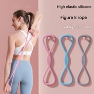 Silicone Resistance Bands for Home Yoga Elastic Rope Exercise Stretch Bands Arm Back Full Body Worko