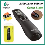 【READY STOCK】Logitech R800 Wireless Presenter Green Light Laser Pointer 2.4GHz Remote Control PPT US