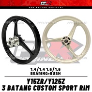 ENKEI 3 BATANG CUSTOM SPORT RIM ( FULL COP ) SIAP BEARING BUSH OPEN HUB Y15 Y15ZR Y16 Y16ZR LC135 Y1