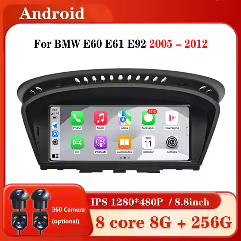 8.8 inch For BMW E60 E61 E92 2005 - 2012 CCC CIC System DSP Stereo 4G WiFi Android Car Radio Video M